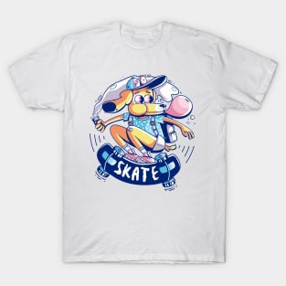 dog skater with gum T-Shirt